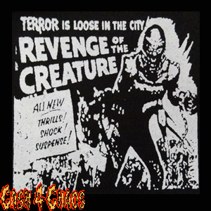 Revenge of Creature 4" x 4" Screened Canvas Patch "Unfinished"