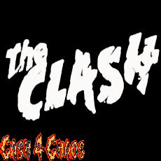 The Clash (logo) 6" x 3" Screened Canvas Patch "Unfinished"