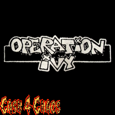 Operation Ivy (logo) 2" x 6" Screened Canvas Patch "Unfinished"