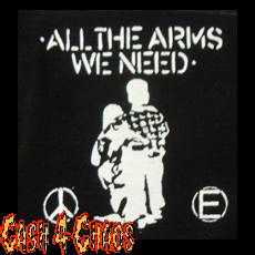 All The Arms We Need 3.5" x 3.5" Screened Canvas Patch "Unfinished"