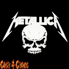 Metallica (Skull) 4" x 3" Screened Canvas Patch "Unfinished"