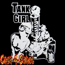 Tank Girl 4" x 3" Screened Canvas Patch "Unfinished"