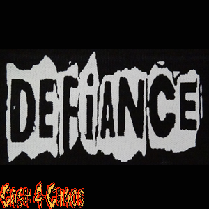 Defiance (logo) 6" x 4" Screened Canvas Patch "Unfinished"
