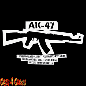 AK47 Screened Canvas Back Patch