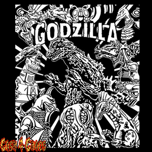 Godzilla - Godzilla And Friends Screened Canvas Back Patch