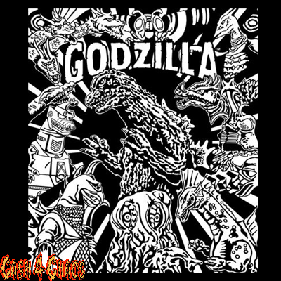 Godzilla - Godzilla And Friends Screened Canvas Back Patch