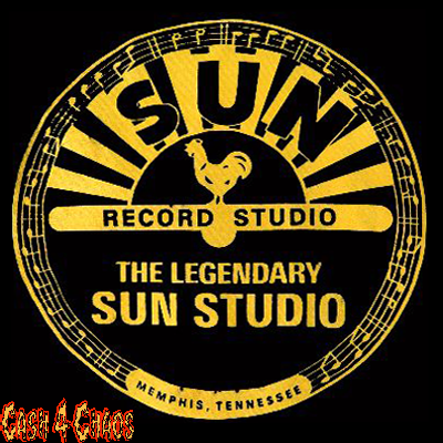 Sun Record Screened Canvas Back Patch
