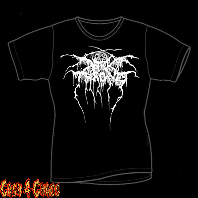 Dark Throne Logo Black Metal Design Tee
