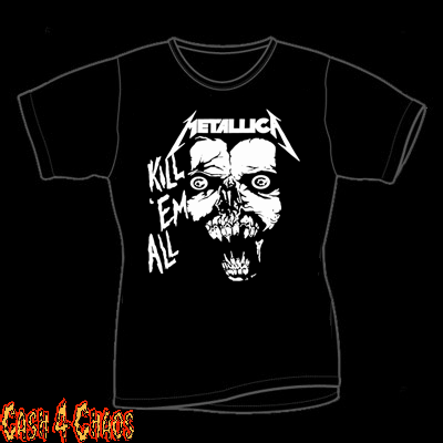 Metallica Vintage Kill Em' All Design Baby Doll Tee