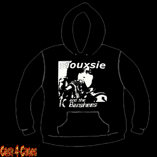 Siouxsie & The Banshees Band Design Screen Printed Pullover Hoodie