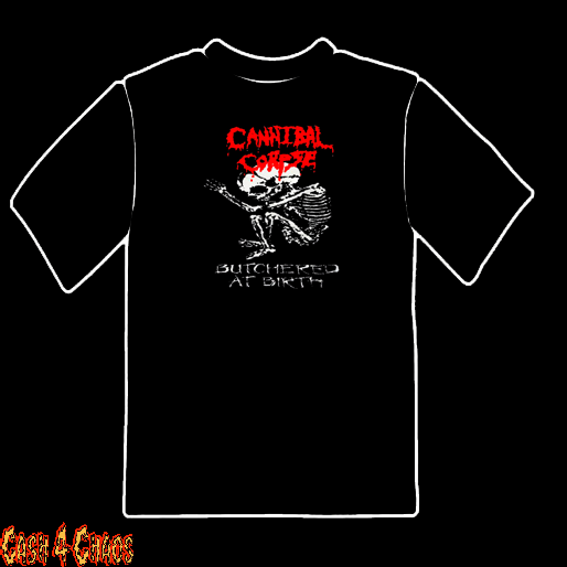 Cannibal Corpse Butchered At Birth Design Tee