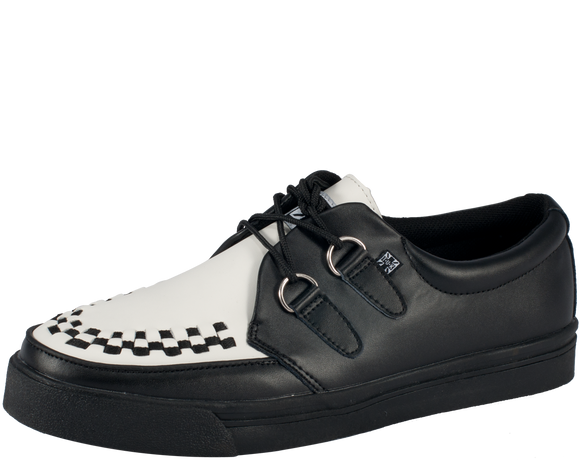 T.U.K. Black & White Creeper Sneaker #A6092