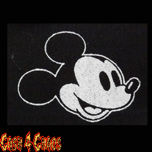 Mickey Mouse #100 3" x 2.5" Screened Canvas Patch "Unfinished"