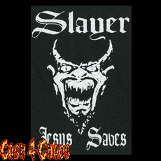 Slayer (Jesus Savers) 5" x 3.5" Screened Canvas Patch "Unfinished"