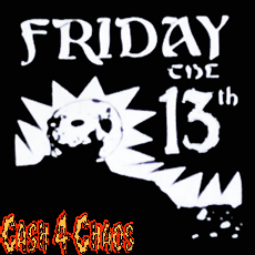 Friday the 13th 5" x 5" Screened Canvas Patch "Unfinished"