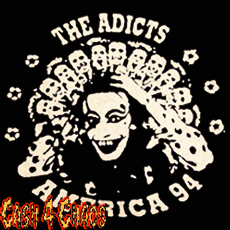 Adicts (America 94) 3.5" x 3.5" Screened Canvas Patch "Unfinished"