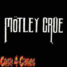 Motley Crue (logo) 4.5" x 2" Screened Canvas Patch "Unfinished"