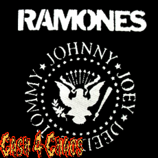 Ramones (Seal) 3.5" x 4" Screened Canvas Patch "Unfinished"