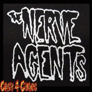 Nerve Agents (logo) 4" x 4" Screened Canvas Patch "Unfinished"