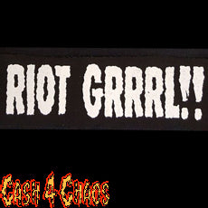 Riot Grrrrl! Riot Girl Unfinished Canvas patch