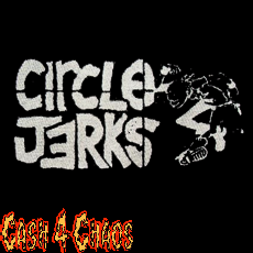 Circle Jerks (logo) 2.5" x 6" Screened Canvas Patch "Unfinished"