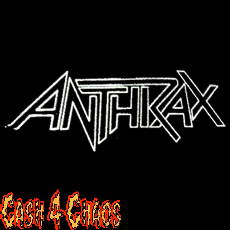 Anthrax (logo) 5" x 3" Screened Canvas Patch "Unfinished"