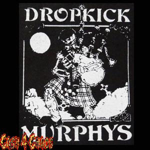 Dropkick Murphys (logo) 3.5" x 4.5" Screened Canvas Patch "Unfinished"