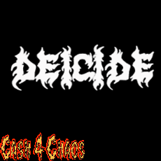 Deicide (logo) 6" x 4" Screened Canvas Patch "Unfinished"