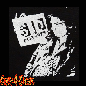 Sid Vicious (Death) 4" x 4" Screened Canvas Patch "Unfinished"