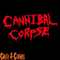 Cannibal Corpse (logo) 4" x 7" Screened Canvas Patch "Unfinished"