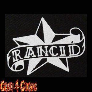 Rancid (Star logo) 3.5" x 3" Screened Canvas Patch "Unfinished"