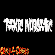 Toxic Narcotic (logo) 2" x 6" Screened Canvas Patch "Unfinished"