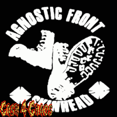 Agnostic Front (Skinhead) 4" x 4" Screened Canvas Patch "Unfinished"