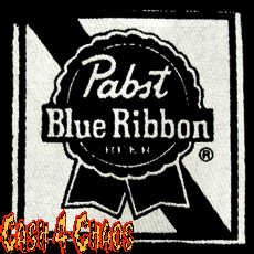 Pabst Blue Ribbion Screened Canvas Unfinished Patch