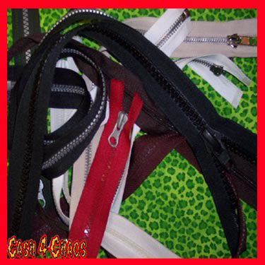 Zippers Assorted Pack of Zippers