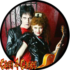 Lux Interior & Poison Ivy "The Cramps" 2.25" BIG Button/Badge/Pin BB314