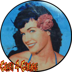 Bettie Page 2.25" BIG Button/Badge/Pin BB341
