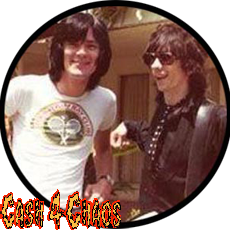 Dee Dee Ramone & Stiv Bators 2.25" BIG Button/Badge/Pin BB343