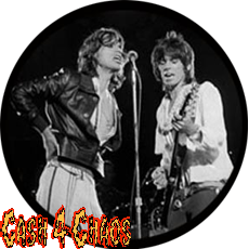 The Rolling Stones "Keith & Mick" 2.25" BIG Button/Badge/Pin BB353
