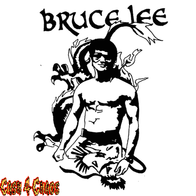 Bruce Lee Screened Canvas Back Patch