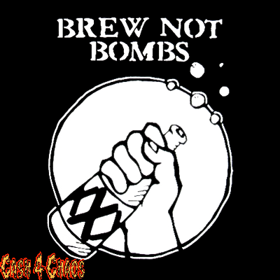 Brews Not Bombs Screened Canvas Back Patch