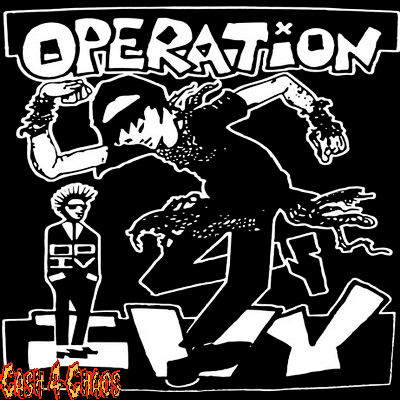 Operation Ivy - Skankin' Dude Black Screened Canvas Back Patch