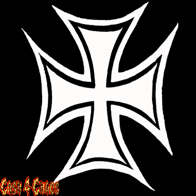 Iron Cross (logo) Screened Canvas Back Patch