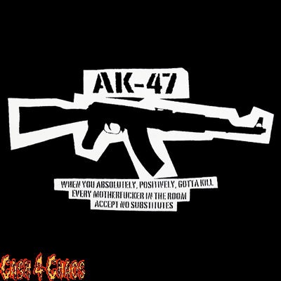 AK47 Screened Canvas Back Patch