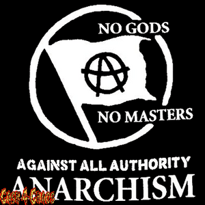 Anarchism Screened Canvas Back Patch