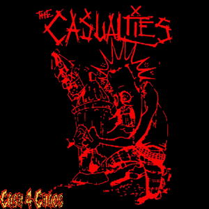 The Casualties - 40 oz. of Casualty Black Screened Canvas Back Patch
