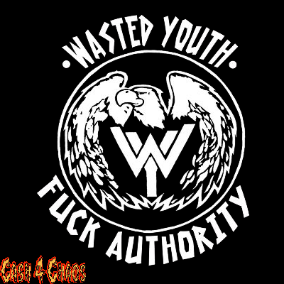 L.A.'s Wasted Youth Screened Canvas Back Patch