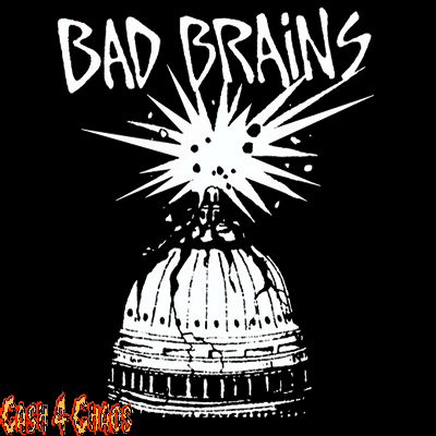 Bad Brains - Capital Building Black Screened Canvas Back Patch