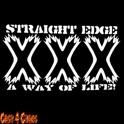 Straight Edge Screened Canvas Back Patch