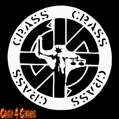 Crass (logo) Screened Canvas Back Patch
